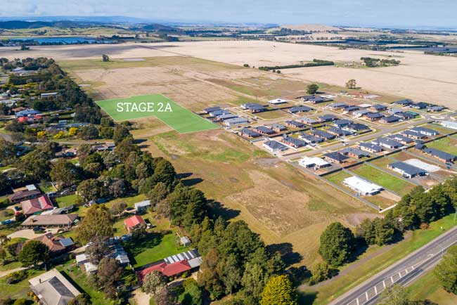 Silverdale Estate Stage 2A drone view